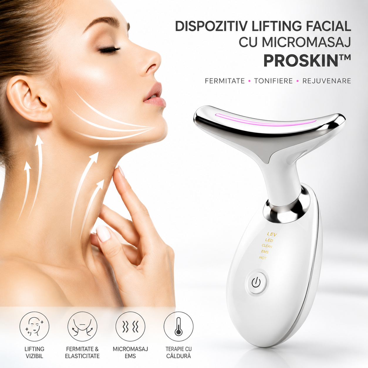 Dispozitiv facial cu Micromasaj