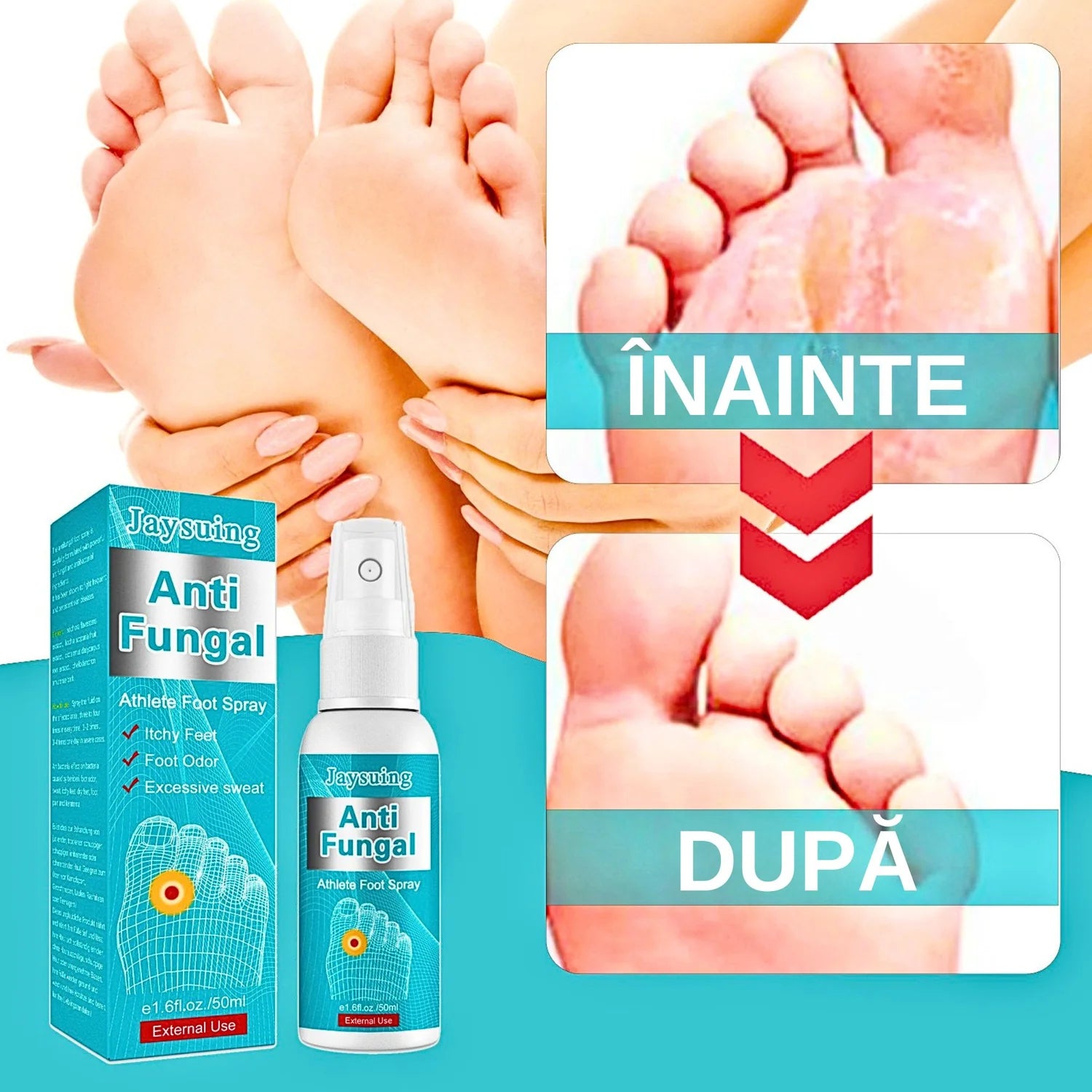 SPRAY PENTRU CIUPERCA PICIORULUI ȘI MIROS NEPLĂCUT
